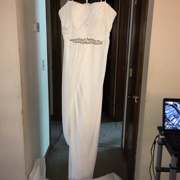 Dresses & Skirts - Gently used wedding dress and new cover up Dresses & Skirts - Gently used wedding dress and new cover up